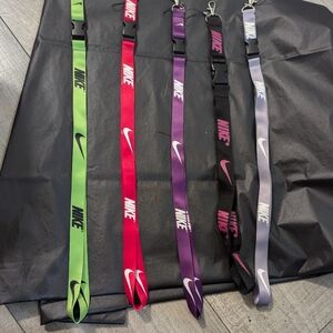 Nike Lanyard Set - Green, Red, Purple, Black, Gray